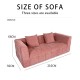 S203 pink home living room furniture cotton linen velvet fabric compressed compressible couch small packing sofa set