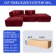 S210 wholesale compression living room furniture modern sectional modular L shape linen velvet vacuum package compressed sofa set