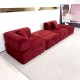 S210 wholesale compression living room furniture modern sectional modular L shape linen velvet vacuum package compressed sofa set