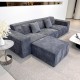 S220 2024 modern wholesale compression living room sofa furniture vacuum small package linen fabric velvet couch sofa set