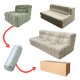 S217 hot wholesale cheap modern living room home furniture compressible vacuum package fabric velvet compressed sofa chair
