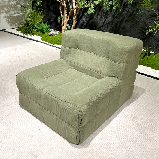 S217 hot wholesale cheap modern living room home furniture compressible vacuum package fabric velvet compressed sofa chair