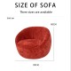 S216 2025 Modern minimalist furniture sponge fabric compression sofa lazy sofa single person leisure sofa chair armchair