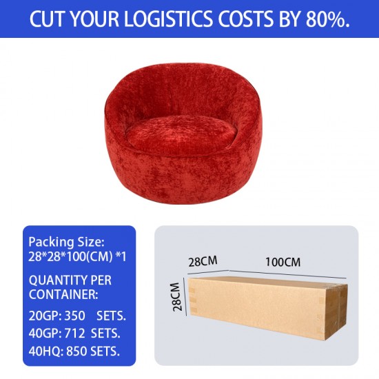 S216 2025 Modern minimalist furniture sponge fabric compression sofa lazy sofa single person leisure sofa chair armchair