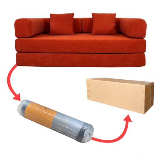 S230 fashion compression sofa living room furniture vacuum packaging velvet sofa cover large size folding sofa bed can be customized