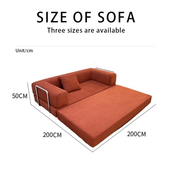 S230 fashion compression sofa living room furniture vacuum packaging velvet sofa cover large size folding sofa bed can be customized