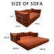 S230-2 2024new Fashion compressing sofa living room furniture corduroy sofa cover large folding sofa bed size color can be customized
