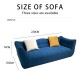 S251 Fashion design Flannelette multi-module multi-size combination sofa Living Room Villa Hotel cloth art sofa Down throw pillows