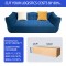 S251 Fashion design Flannelette multi-module multi-size combination sofa Living Room Villa Hotel cloth art sofa Down throw pillows