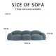 S225 Cozy Fabric Sofa Nordic Design Italian Style Fabric Sofa Retro Chesterfield couch compressed living room sofa