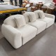 S225 Cozy Fabric Sofa Nordic Design Italian Style Fabric Sofa Retro Chesterfield couch compressed living room sofa