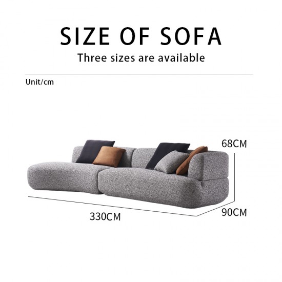 S226 Italian design compressed sofa furniture modular L shape compressed living room corduroy fabric compression sofa