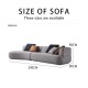 S226 Italian design compressed sofa furniture modular L shape compressed living room corduroy fabric compression sofa