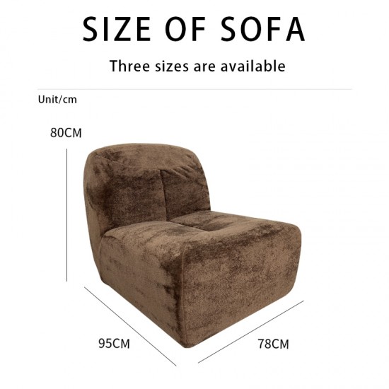 S228 modern compressed sofa furniture sponge velvet fabric customize vacuum compression lounge chair
