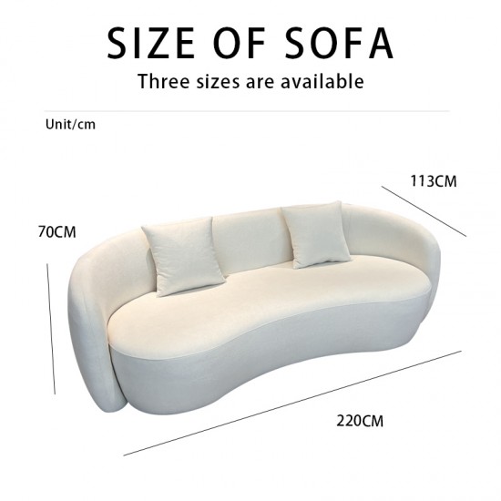 S252 Customizable New Sofa Set Curved Backrest Design Living Room Furniture for Apartment Use for Foreign Trade Compression Function