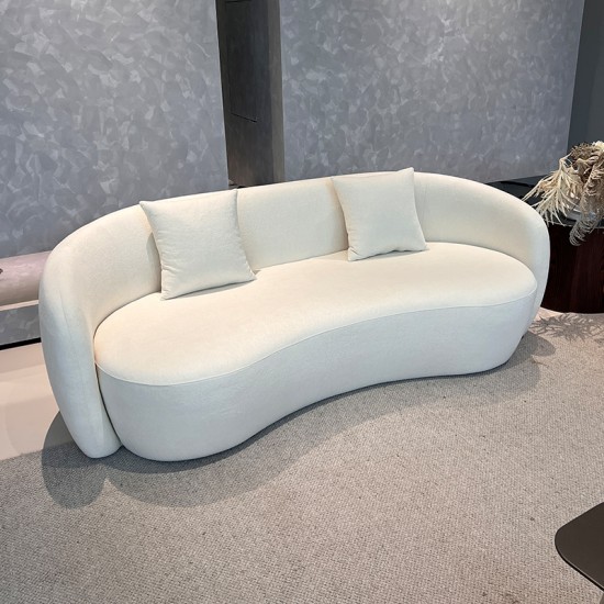 S252 Customizable New Sofa Set Curved Backrest Design Living Room Furniture for Apartment Use for Foreign Trade Compression Function