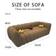 S255 High-Density Hotel & Beauty Salon Rest Area Sofa Set Compressed Pumpkin Fabric Full Sponge Cross-Border Vacuum-Compressed Box