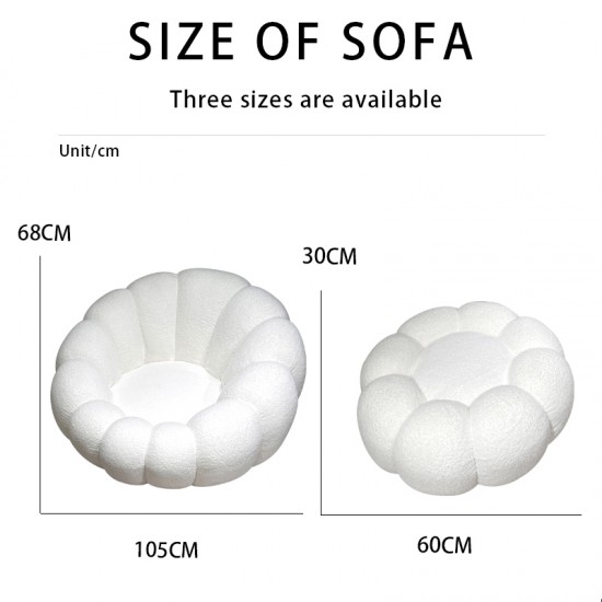 S215-1 Luxurious European Modern Minimalist Furniture - Foam Compressed Sofa, Lazy Sofa, Single-person Relaxation Area with Footrest